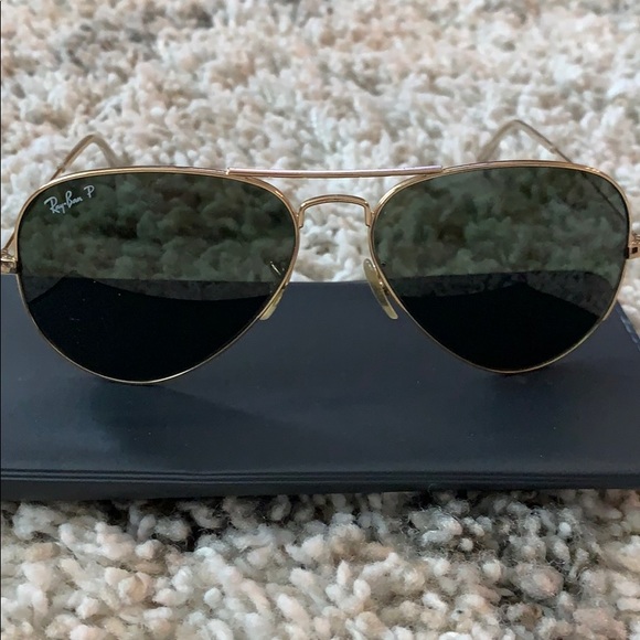 Ray-Ban large Aviator metal polarized sunglasses - Picture 2 of 6